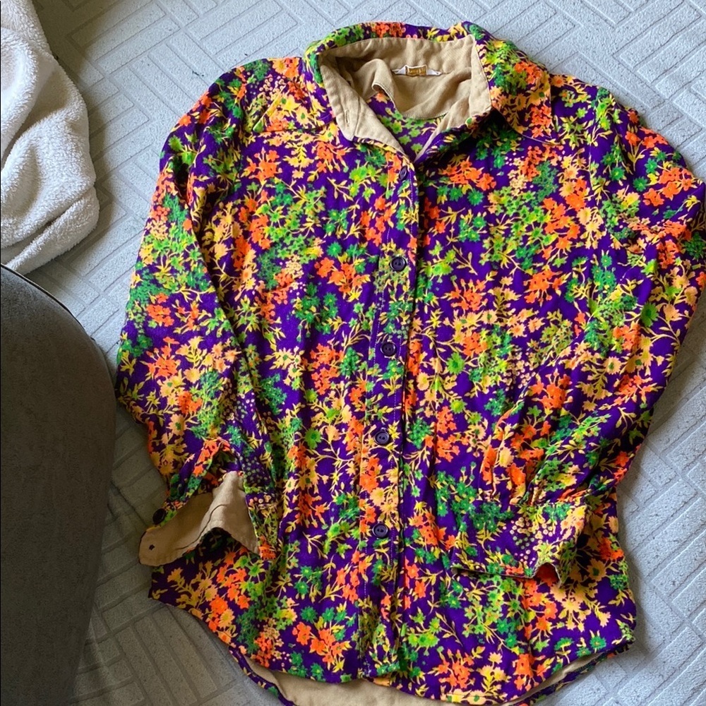 Vintage Floral Multicolor Ship’n shore Women's Jacket size 34